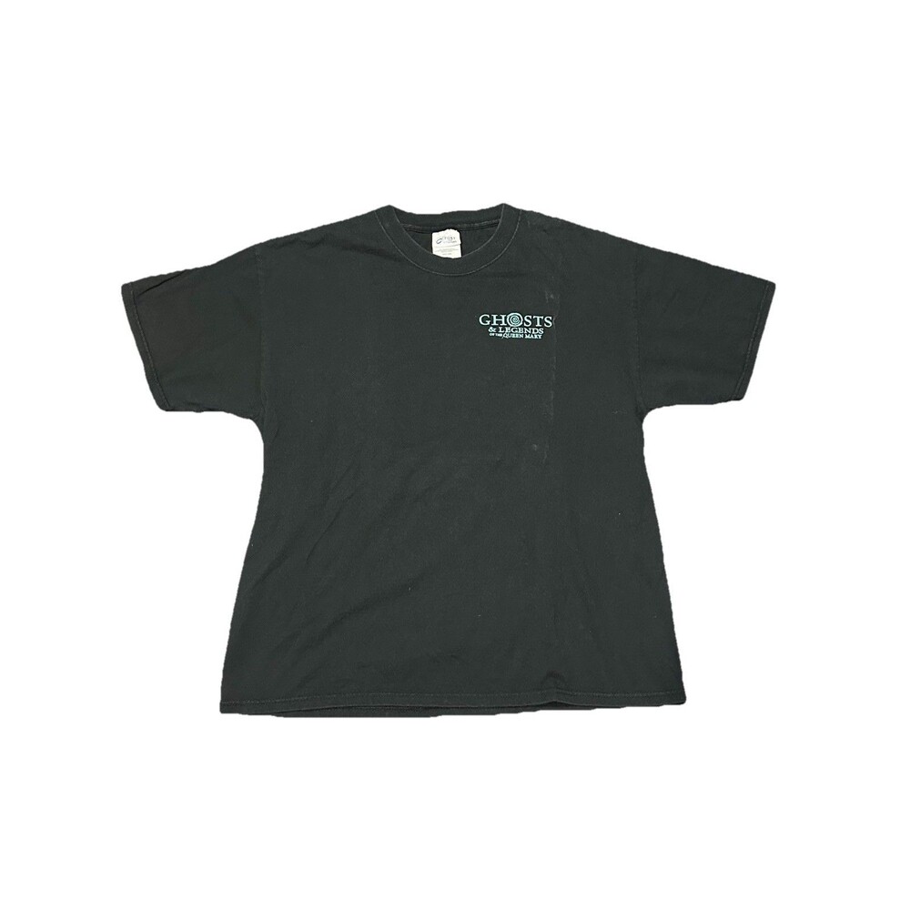 Vintage Queen‎ Mary T Shirt Y2K Ghosts & Legends Haunted Ship Size Large